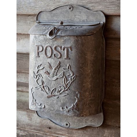 embossed metal post box|Creative Co.